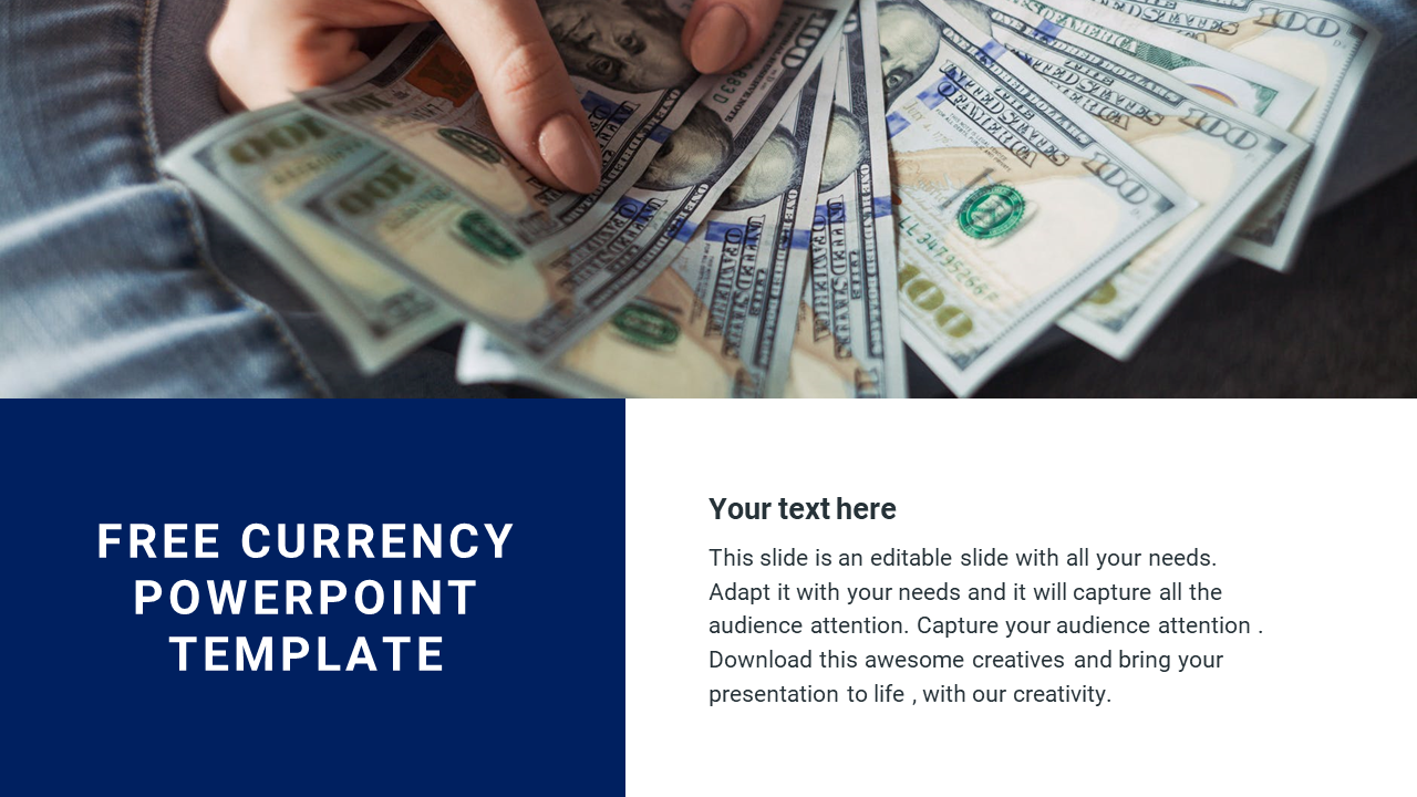 free currency PowerPoint template